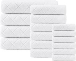 ENCHANTE HOME Gracious Turkish Cotton 16-Piece Towel Set - White at Nordstrom Rack