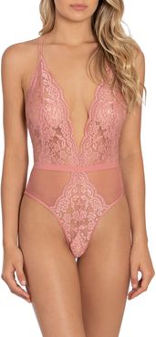 Words Of Love Lace Thong Bodysuit