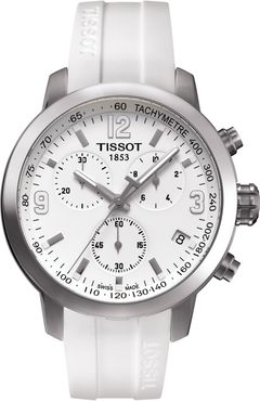 Tissot Men's PRC200 Chronograph Silicone Strap Watch, 41mm at Nordstrom Rack