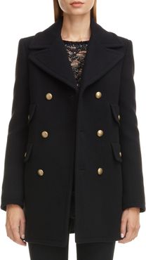 Wool & Angora Peacoat