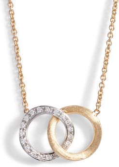 Delicati Pave Diamond Pendant Necklace
