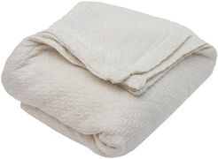Duck River Textile King Carrie Cotton Throw Blanket - Ivory - 90" x 104" at Nordstrom Rack