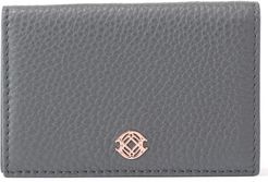 Accordion Leather Card Case - Grey