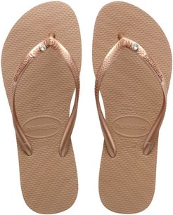 Slim Crystal Flip Flop