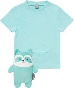 Toddler Cubcoats Rekka The Raccoon 2-In-1 Stuffed Animal T-Shirt