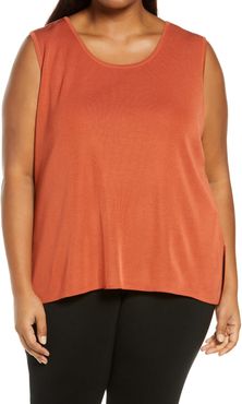 Plus Size Women's Ming Wang Scoop Neck Tank