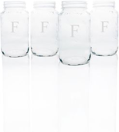 Monogram Glass Mason Jars