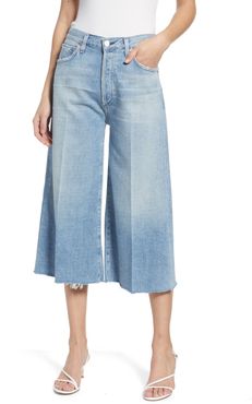Citizens Of Humanity Emily High Waist Wide Leg Culotte Jeans at Nordstrom Rack
