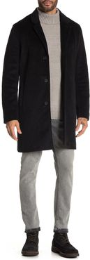 Cole Haan Notch Collar Button Front Coat at Nordstrom Rack