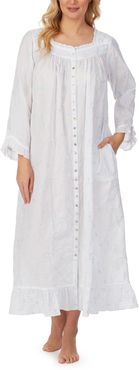 Lace Trim Long Nightgown