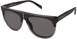 Balmain 57mm Modified Shield Sunglasses at Nordstrom Rack