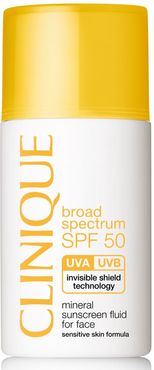 Broad Spectrum Spf 50 Mineral Sunscreen Fluid For Face
