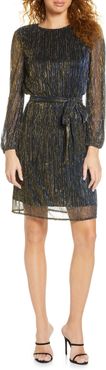 Sam Edelman Metallic Plisse Dress at Nordstrom Rack