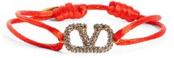 Valentino Vlogo Signature Pave Cord Bracelet
