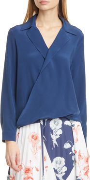 JUDITH AND CHARLES Gehry Wrap Front Silk Blouse at Nordstrom Rack
