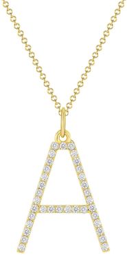 Ron Hami 14K Yellow Gold Diamond Initial Pendant Necklace - 0.16-0.52 ctw at Nordstrom Rack