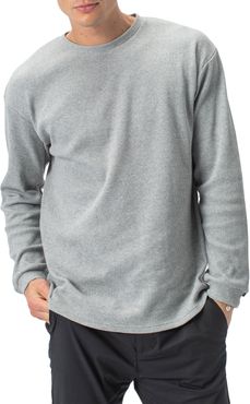 Waffle Knit Long Sleeve T-Shirt