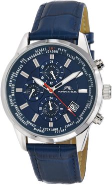 Porsamo Bleu Men's Harrison Leather Strap Watch, 41mm at Nordstrom Rack