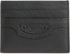 Neo Classic Leather Card Holder - Black