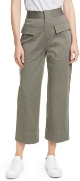 ATM Anthony Thomas Melillo Brushed Twill Crop Wide Leg Pants at Nordstrom Rack