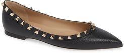 Rockstud Pointy Toe Flat