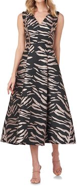 Tibby Zebra Cocktail Dress