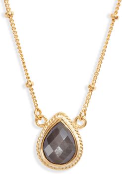 Teardrop Grey Sapphire Pendant Necklace (Nordstrom Exclusive)