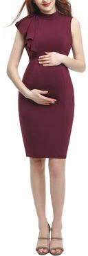 Josephine Ruffle Maternity Sheath Dress