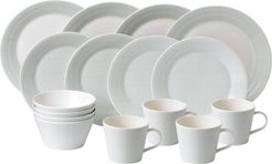 Pacific Mint Dots 16-Piece Dinner Set