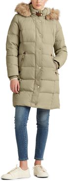 Faux Fur Trim Down Puffer Coat