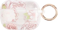 French Rose Print Airpod Pro Case - Pink