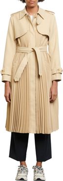 Pleated Trench Coat