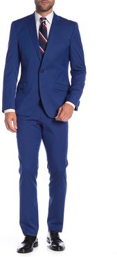 Kenneth Cole Reaction Bright Blue Solid Two Button Notch Lapel Slim Fit Suit at Nordstrom Rack