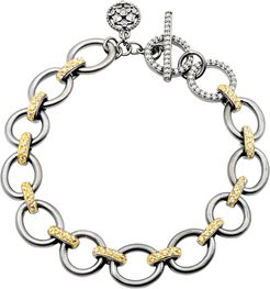 Signature Two-Tone Link Toggle Bracelet