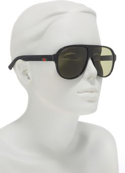 GUCCI Shield 59mm Sunglasses at Nordstrom Rack