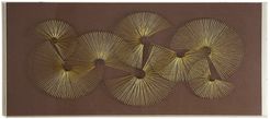 Willow Row Large Brown & Gold Thread Fans Shadow Box Wall Decor - 47" x 23.5" at Nordstrom Rack