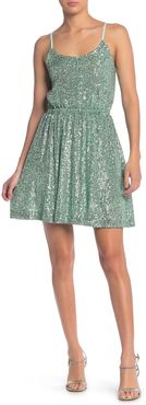 MELLODAY Sequined Button Top Dress at Nordstrom Rack