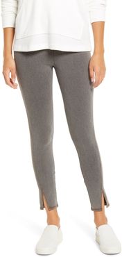 Kara Split Hem Denim Leggings