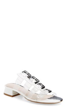 Lincoln Strappy Clear Slide Sandal