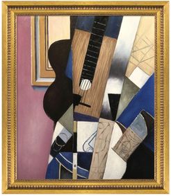 Overstock Art Guitar and Pipe - Framed Oil Reproduction of an Original Painting by Juan Gris at Nordstrom Rack