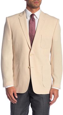 English Laundry Beige Plaid Two Button Notch Lapel Sport Coat at Nordstrom Rack
