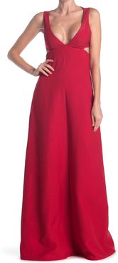 Valentino Plunge Neck Cutout A-Line Gown at Nordstrom Rack