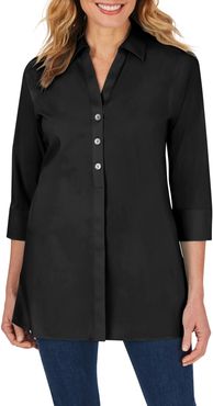 Pamela Stretch Button-Up Tunic