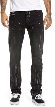 Rocker Paint Splatter Slim Fit Jeans