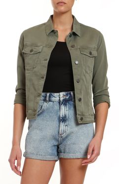 Katy Khaki Twill Jacket