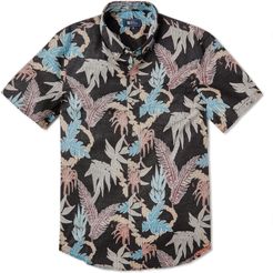 Fronds Lei Tropical Short Sleeve Button-Down Shirt