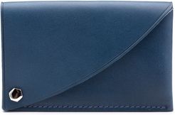 Italo Leather Flipper Card Case - Blue