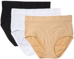 REAL UNDERWEAR Assorted Shaping Brief Panties - Pack of 3 at Nordstrom Rack