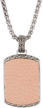 JOHN HARDY Men's Silver Classic Chain Hammered Bronze Pendant Necklace at Nordstrom Rack