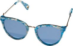 50mm Park Avenue Cat Eye Sunglasses - Blue